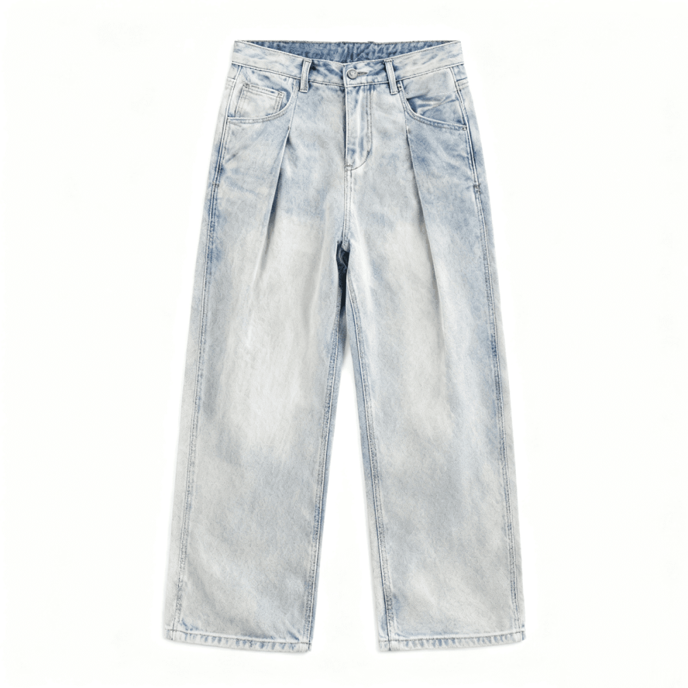 SLOVYTON-Relaxed Wide-Leg Jeans