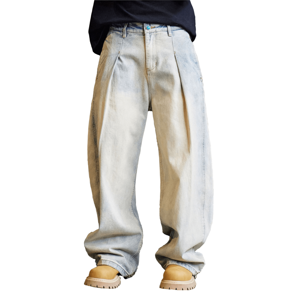 SLOVYTON-Relaxed Wide-Leg Jeans