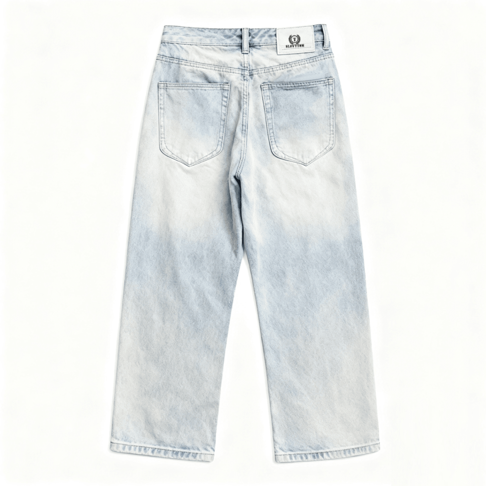 SLOVYTON-Relaxed Wide-Leg Jeans