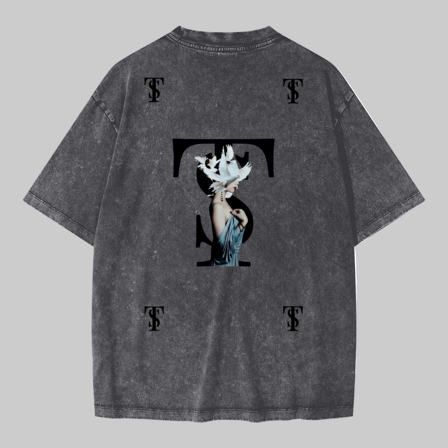 Unisex Oversized Snow Wash T-shirt(285GSM)