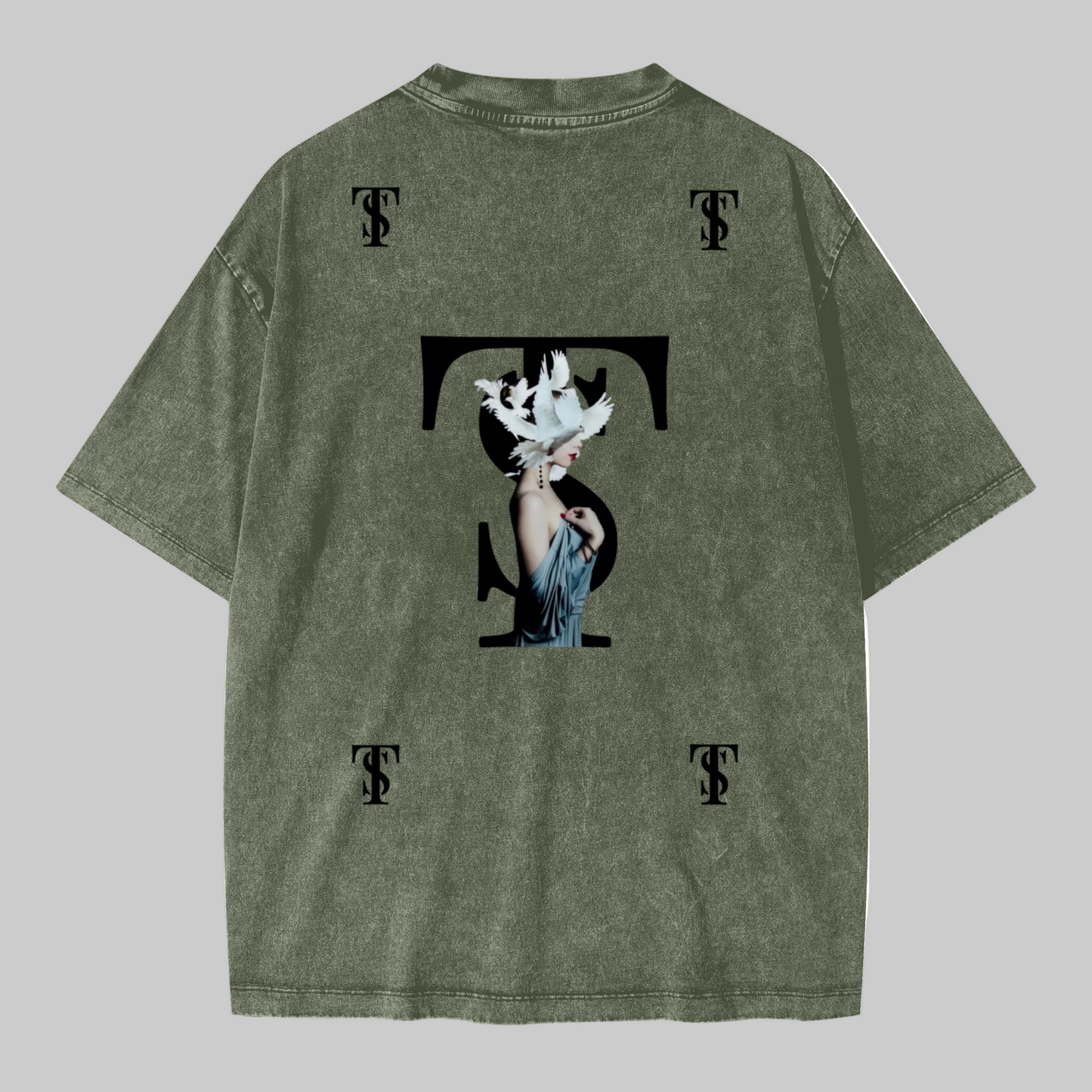 Unisex Oversized Snow Wash T-shirt(285GSM)