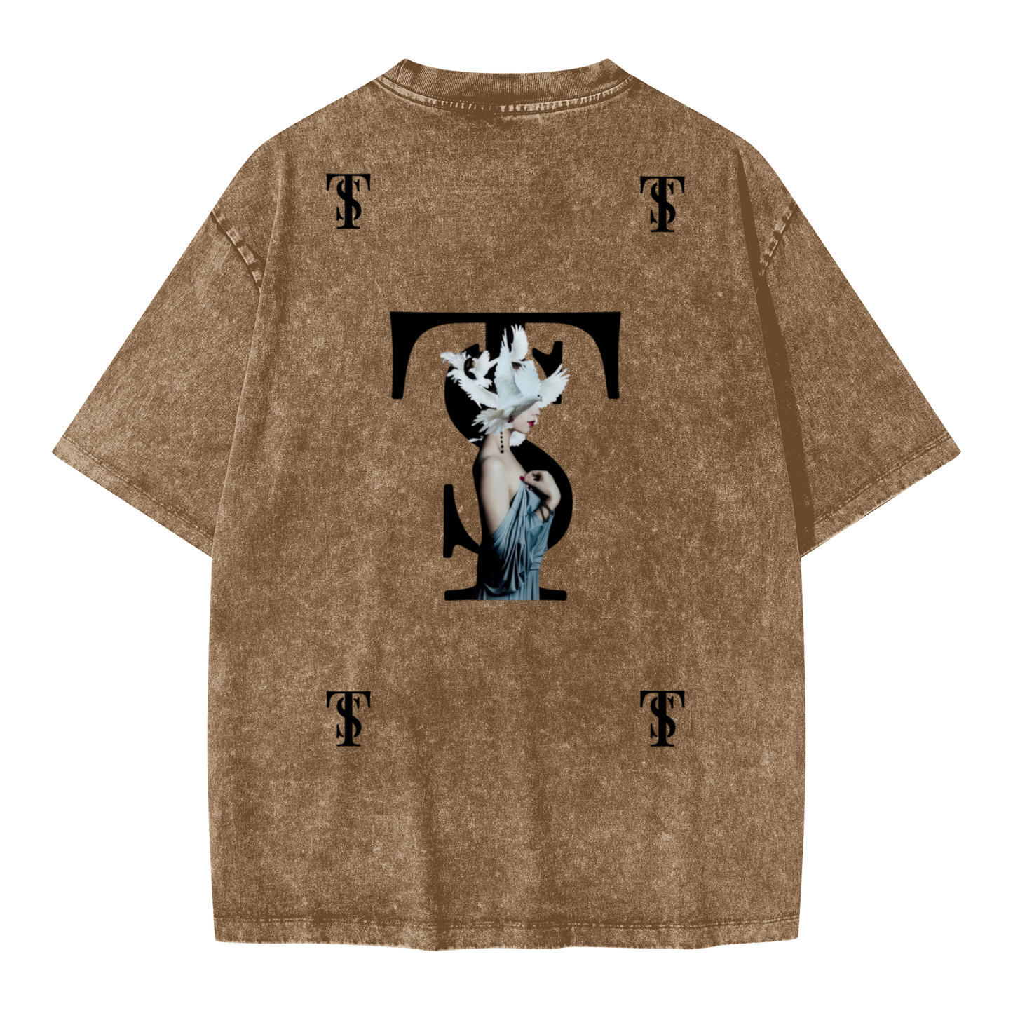 Unisex Oversized Snow Wash T-shirt(285GSM)