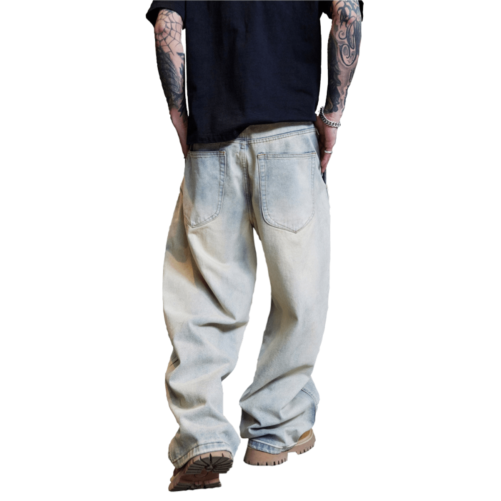 SLOVYTON-Relaxed Wide-Leg Jeans