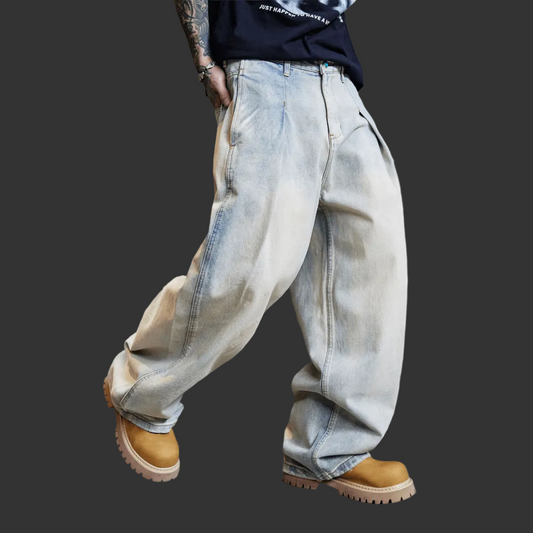 SLOVYTON-Relaxed Wide-Leg Jeans