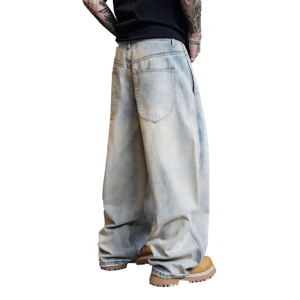 SLOVYTON-Relaxed Wide-Leg Jeans