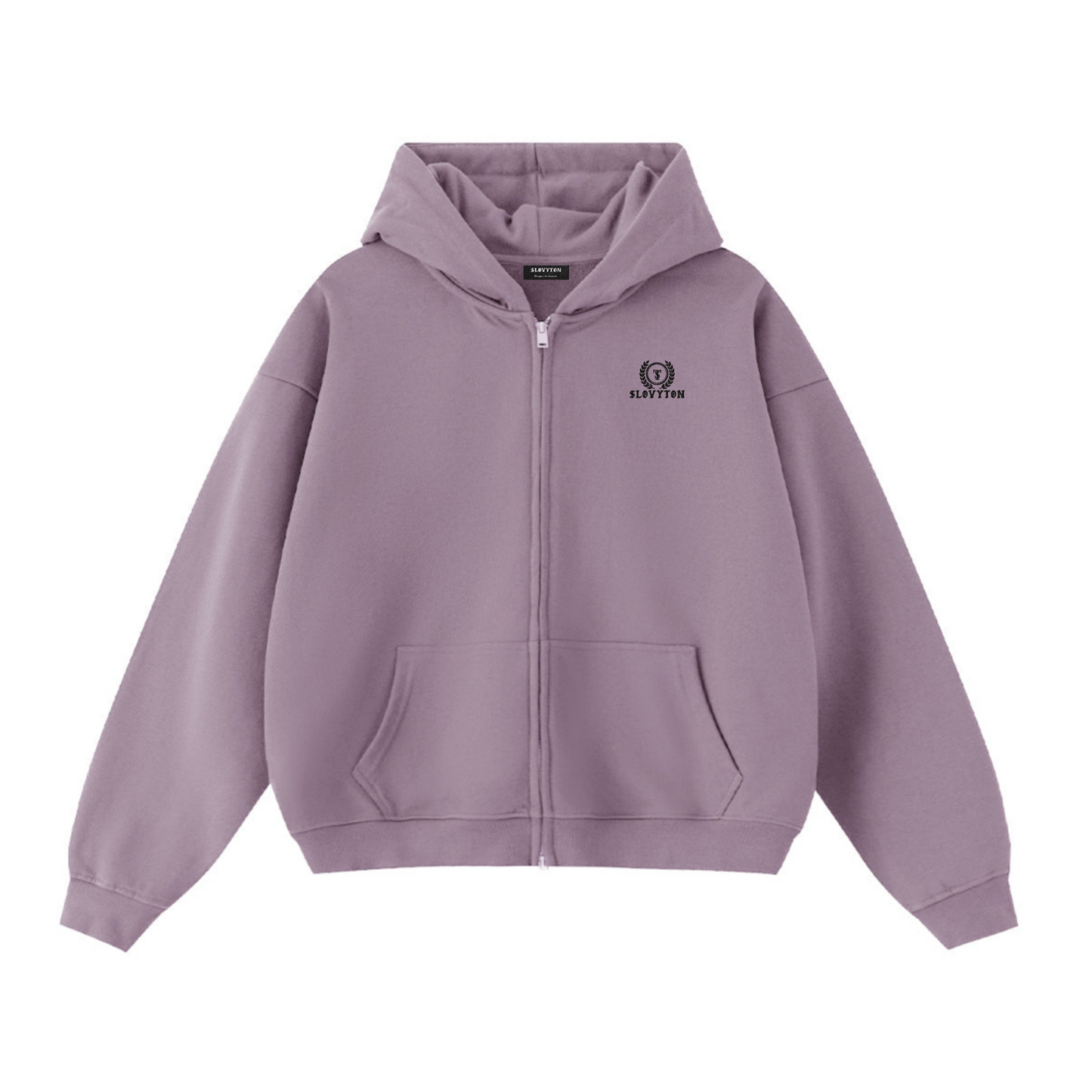 SLOVYTON Unisex Cropped Double-Zip Hoodie (460 GSM)
