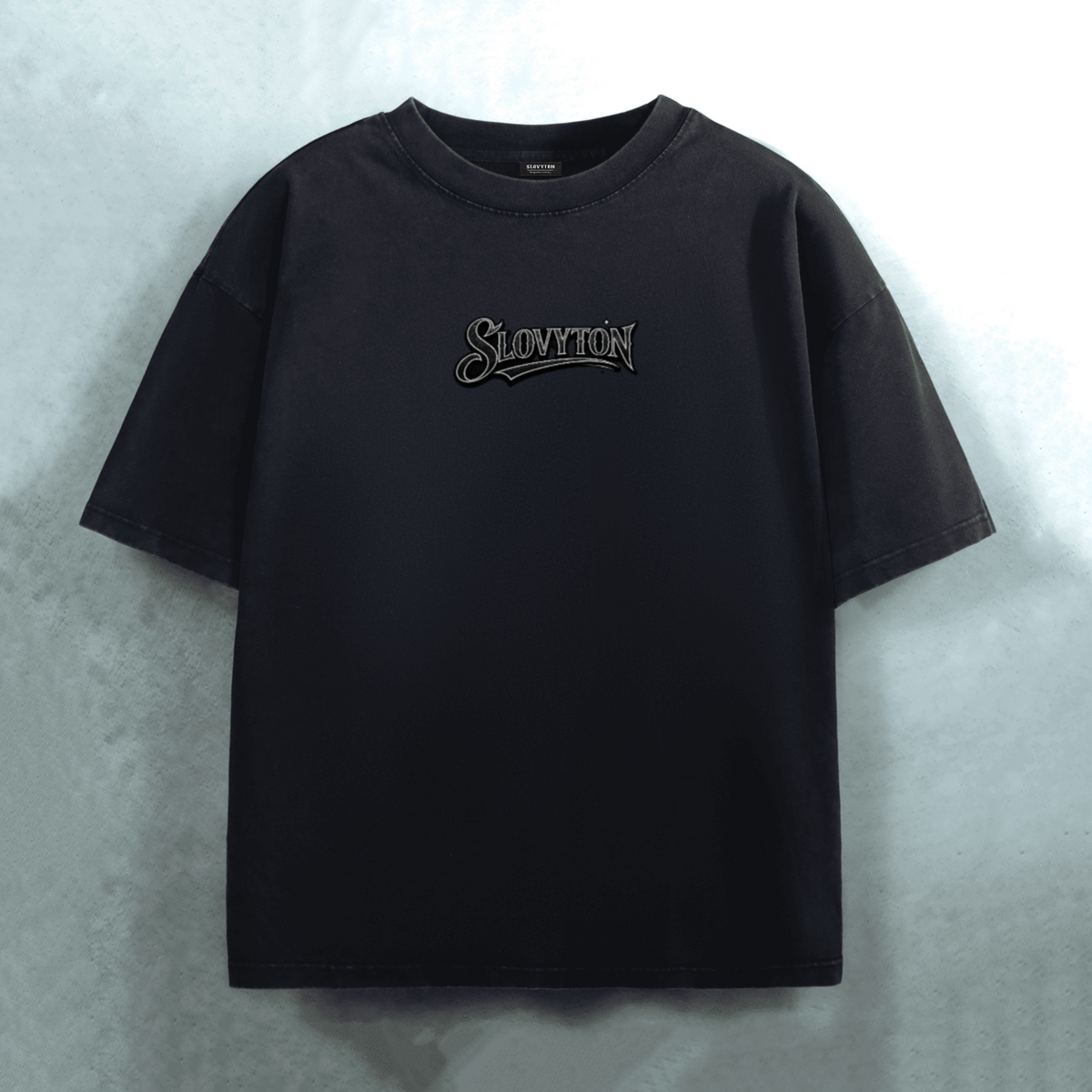 T-SHIRT OVERSIZED SNOW-WASH BLACK