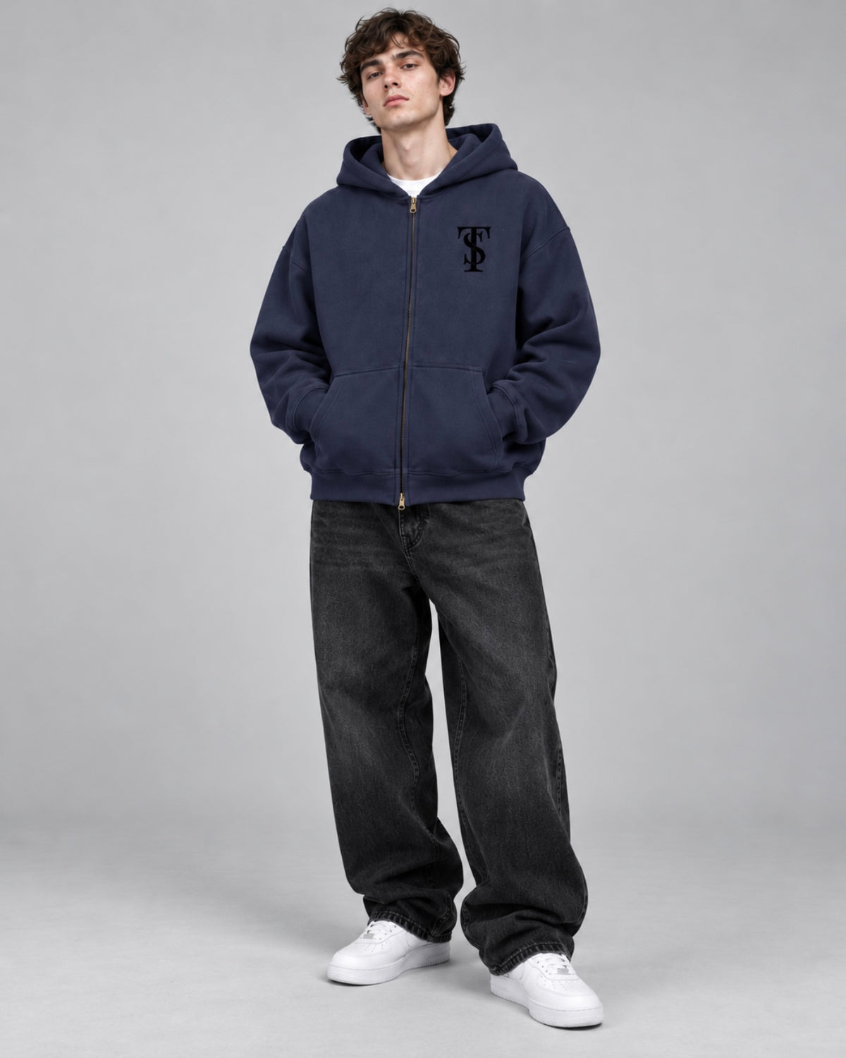 BOXY ZIP HOODIE