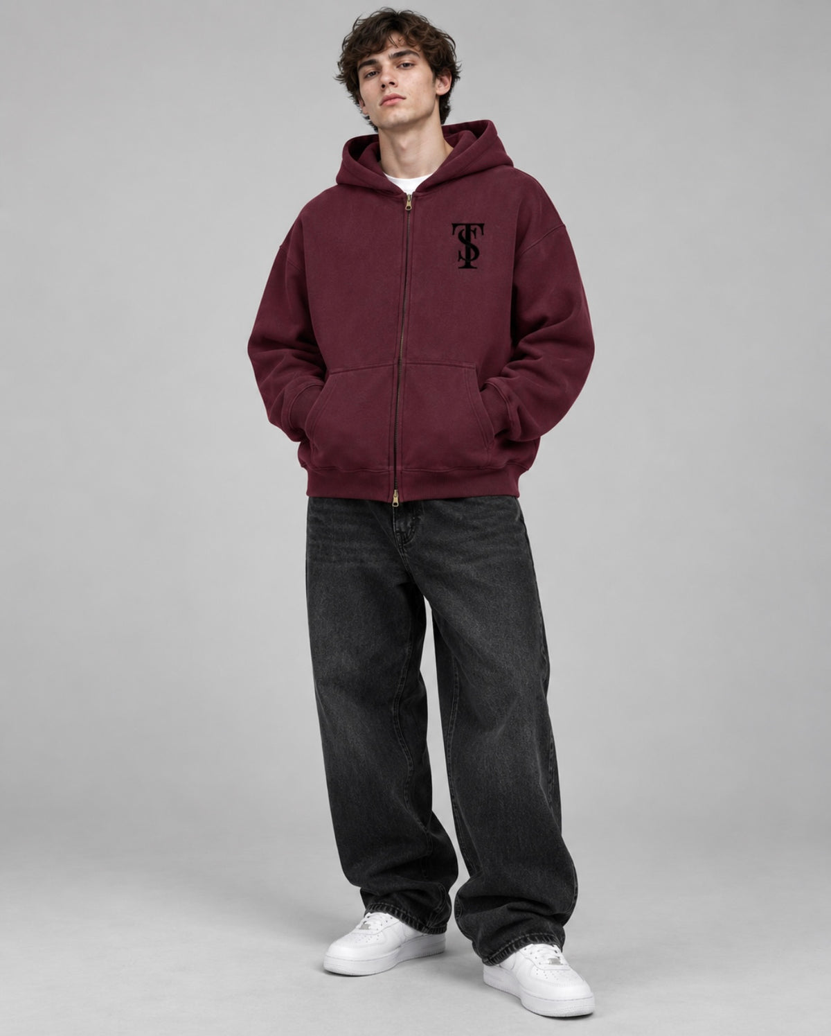 BOXY ZIP HOODIE