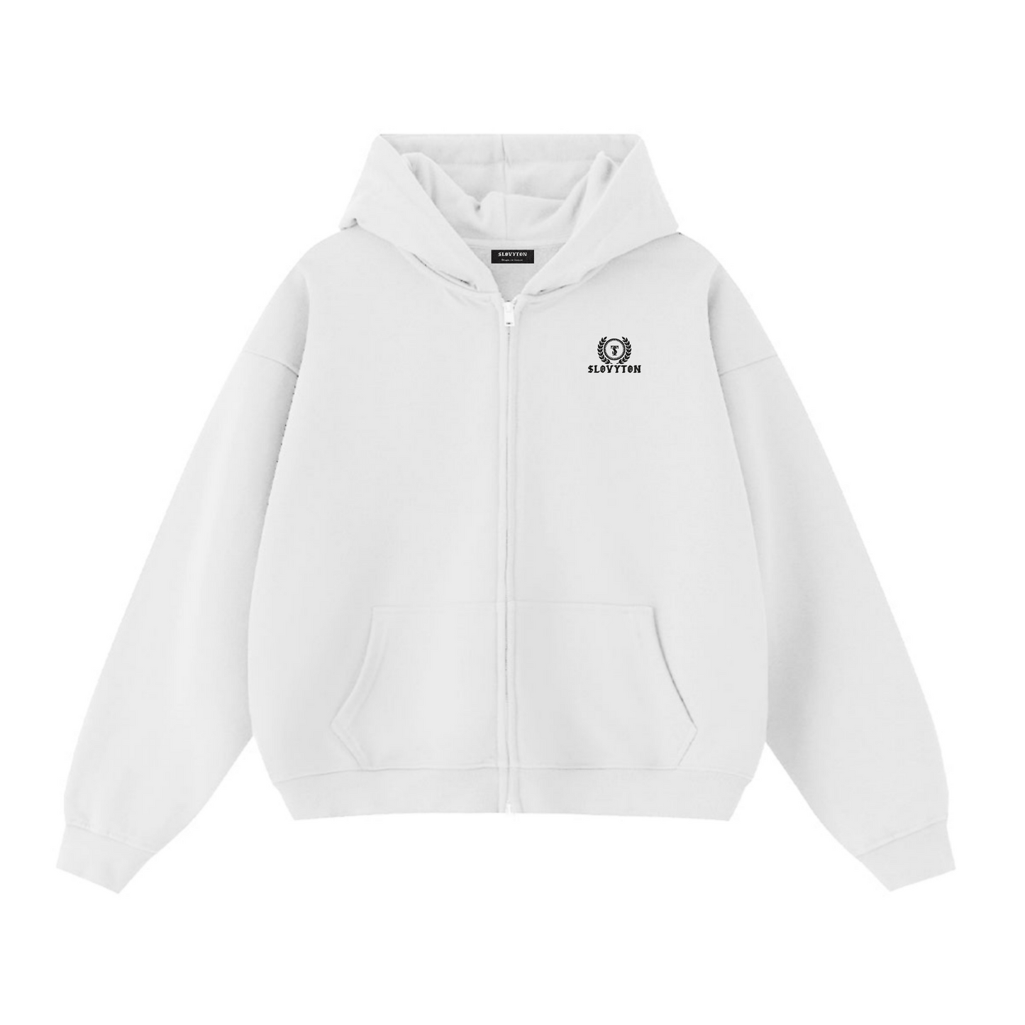 SLOVYTON Unisex Cropped Double-Zip Hoodie (460 GSM)