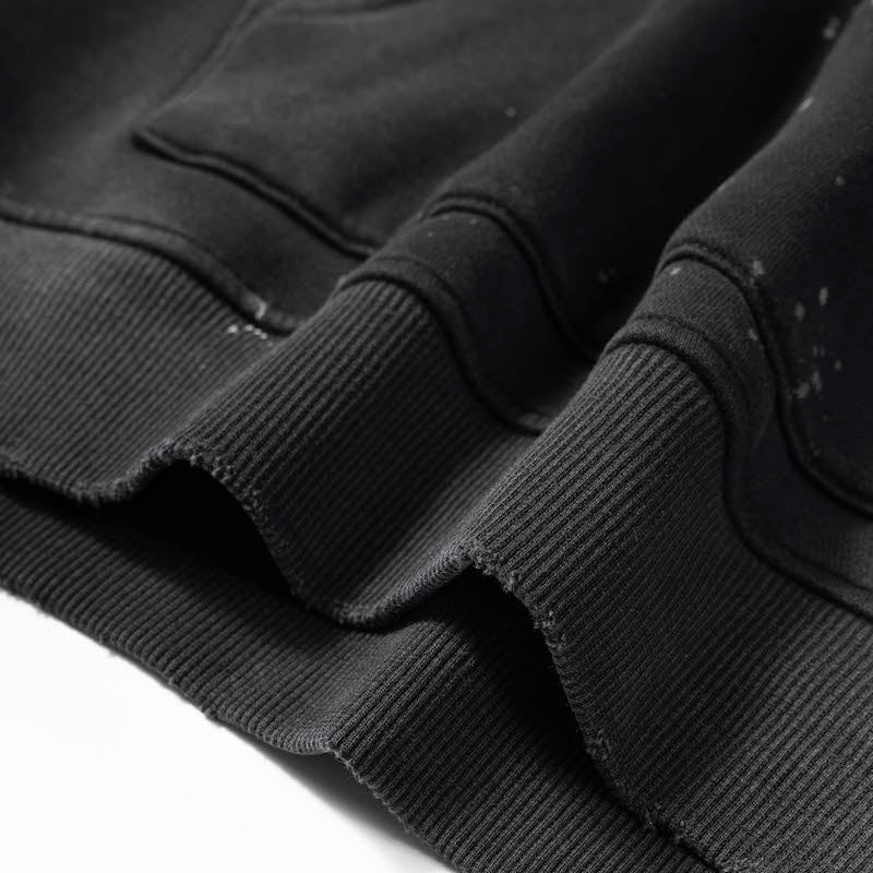 SLOVYTON Vintage Wash Frayed Hoodie